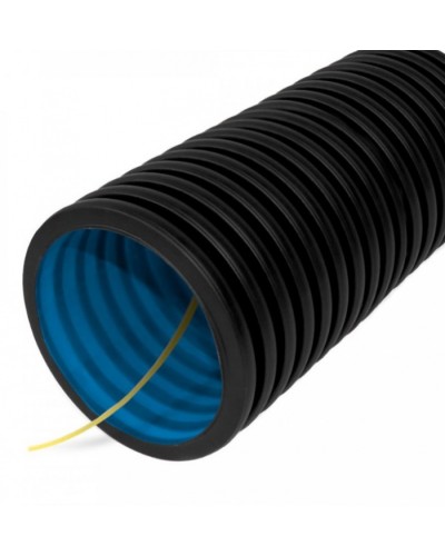 Труба гофрированная двустенная ПНД гибкая тип 450 (SN18) с/з черная д63 (50м/уп) Промрукав (PR15.0141) в Кемерово Труба гофрированная Pintop.ru