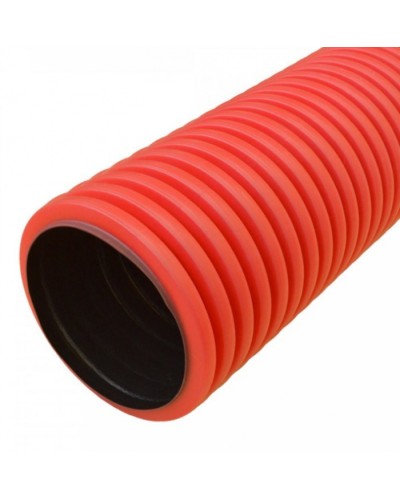 Труба гофрированная двустенная ПНД жесткая тип 750 (SN10) красная д160 5,7м (22,8м/уп) Промрукав (PR15.0243) в Кемерово Труба гофрированная Pintop.ru