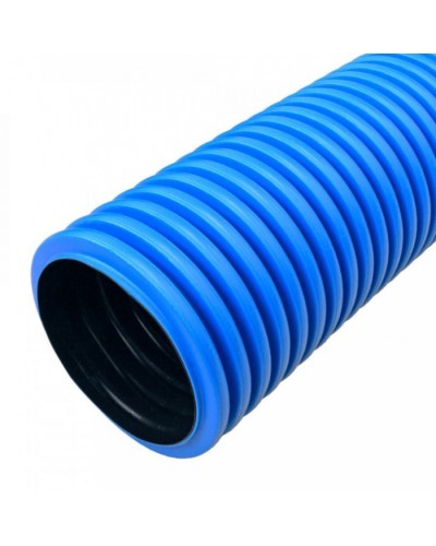 Труба гофрированная двустенная ПНД жесткая тип 750 (SN8) синяя д200 5,7м (11,4м/уп) Промрукав (PR15.0246) в Кемерово Труба гофрированная Pintop.ru