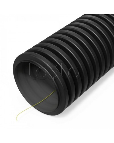 Труба гофр двустенная ПНД гибкая тип 450 (SN29) ст к ультраф с/з черная d40 мм (50м/уп) Промрукав (PR15.0319) в Кемерово Труба гофрированная Pintop.ru