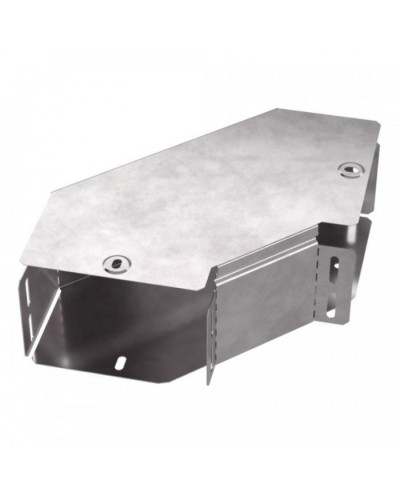 Угол горизонтальный 90 градусов с крышкой Стандарт 150х100 Промрукав (PR16.0416) в Кемерово Аксессуары для лотков Pintop.ru