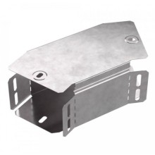 Угол горизонтальный 45 градусов с крышкой Стандарт 100х80 Промрукав (PR16.0424)