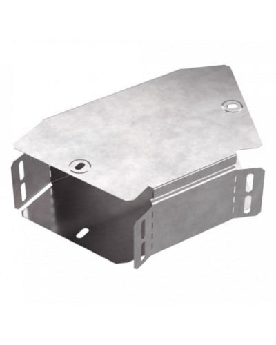 Угол горизонтальный 45 градусов с крышкой Стандарт 150х80 Промрукав (PR16.0427) в Кемерово Аксессуары для лотков Pintop.ru