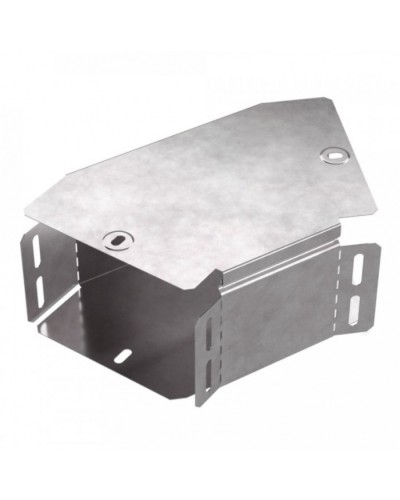 Угол горизонтальный 45 градусов с крышкой Стандарт 150х100 Промрукав (PR16.0428) в Кемерово Аксессуары для лотков Pintop.ru