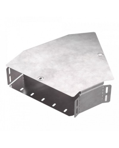 Угол горизонтальный 45 градусов с крышкой Стандарт 300х100 Промрукав (PR16.0431) в Кемерово Аксессуары для лотков Pintop.ru