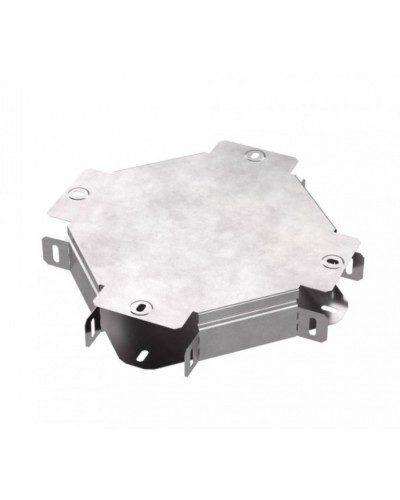 Х-образный ответвитель с крышкой Стандарт 100х50 Промрукав (PR16.0456) в Кемерово Аксессуары для лотков Pintop.ru