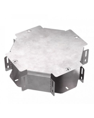 Х-образный ответвитель с крышкой Стандарт 150х100 Промрукав (PR16.0461) в Кемерово Аксессуары для лотков Pintop.ru