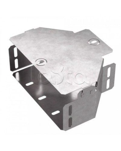 Переходник симметричный с крышкой Стандарт 200х100х80 Промрукав (PR16.0473) в Кемерово Аксессуары для лотков Pintop.ru