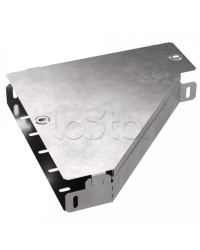 Переходник левый с крышкой Стандарт 300х100х50 Промрукав (PR16.0495) в Кемерово Аксессуары для лотков Pintop.ru