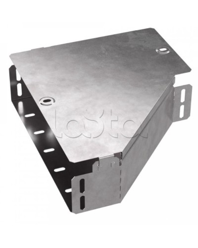 Переходник левый с крышкой Стандарт 300х150х80 Промрукав (PR16.0499) в Кемерово Аксессуары для лотков Pintop.ru