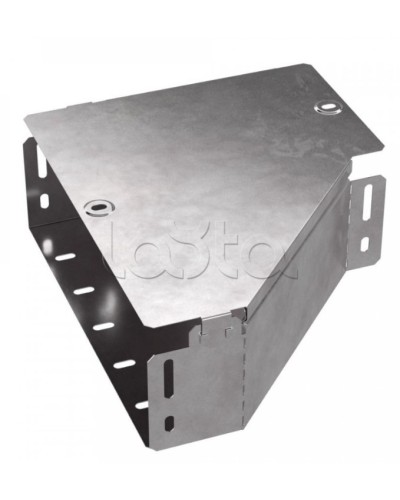 Переходник левый с крышкой Стандарт 300х150х100 Промрукав (PR16.0502) в Кемерово Аксессуары для лотков Pintop.ru