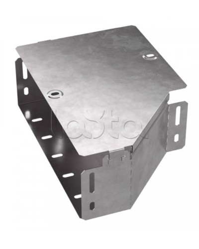 Переходник левый с крышкой Стандарт 300х200х100 Промрукав (PR16.0503) в Кемерово Аксессуары для лотков Pintop.ru