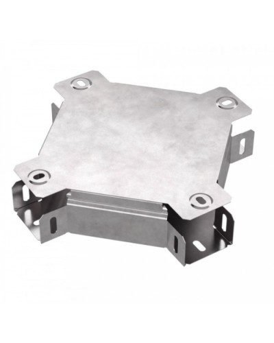 Х-образный ответвитель с крышкой Стандарт 50х50 Промрукав (PR16.0573) в Кемерово Аксессуары для лотков Pintop.ru