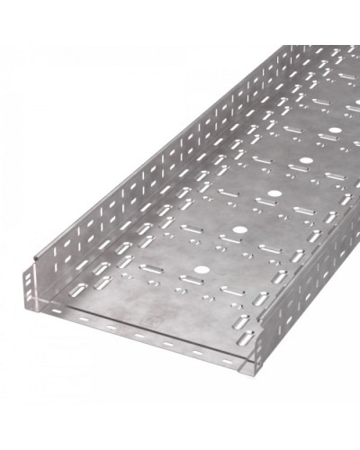 Лоток перфорированный Стандарт HDZ 400х80х3000 (1,0 мм) (6 м/уп) Промрукав (PR16.1240) в Кемерово Кабельные лотки Pintop.ru