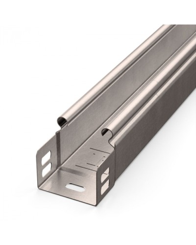 Лоток неперфорированный Стандарт INOX (AISI 409) 50х50х3000 (0,7 мм) (24 м/уп) Промрукав (PR16.2409) в Кемерово Кабельные лотки Pintop.ru