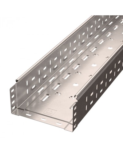 Лоток перфорированный Стандарт INOX (AISI 409) 200х100х3000 (0,8 мм) (6 м/уп) Промрукав (PR16.2416) в Кемерово Кабельные лотки Pintop.ru