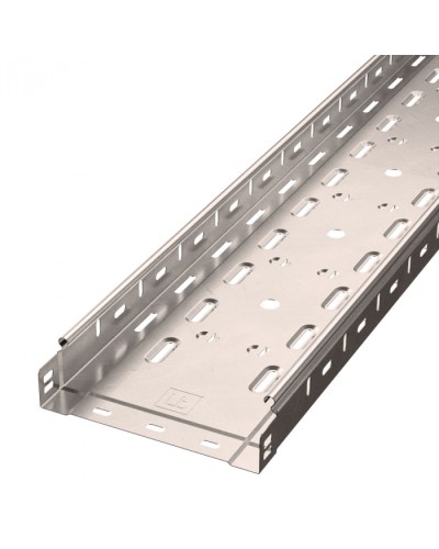 Лоток перфорированный Стандарт INOX (AISI 409) 200х50х3000 (0,8 мм) (6 м/уп) Промрукав (PR16.2417) в Кемерово Кабельные лотки Pintop.ru