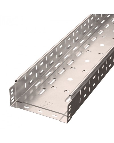 Лоток перфорированный Стандарт INOX (AISI 409) 200х80х3000 (0,8 мм) (6 м/уп) Промрукав (PR16.2418) в Кемерово Кабельные лотки Pintop.ru