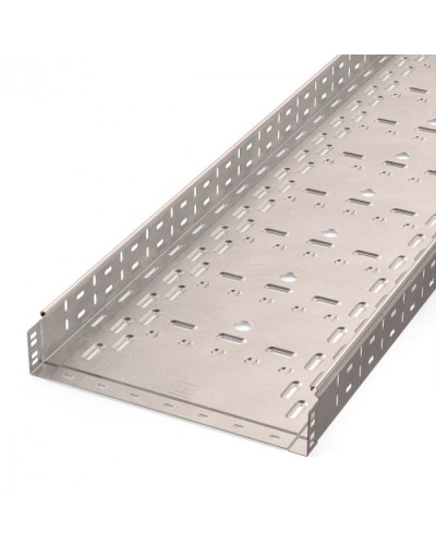 Лоток перфорированный Стандарт INOX (AISI 409) 400х80х3000 (1,0 мм) (6 м/уп) Промрукав (PR16.2424) в Кемерово Кабельные лотки Pintop.ru