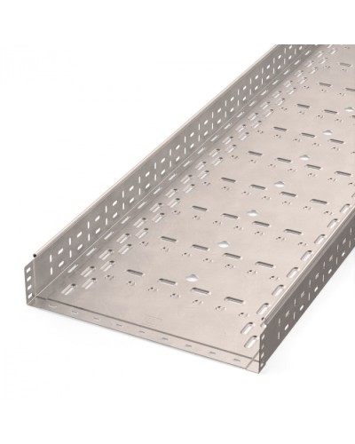 Лоток перфорированный Стандарт INOX (AISI 409) 500х100х3000 (1,0 мм) (6 м/уп) Промрукав (PR16.2425) в Кемерово Кабельные лотки Pintop.ru