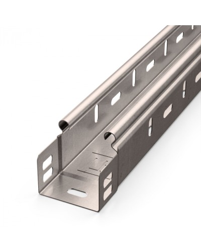 Лоток перфорированный Стандарт INOX (AISI 409) 50х50х3000 (0,7 мм) (24 м/уп) Промрукав (PR16.2428) в Кемерово Кабельные лотки Pintop.ru