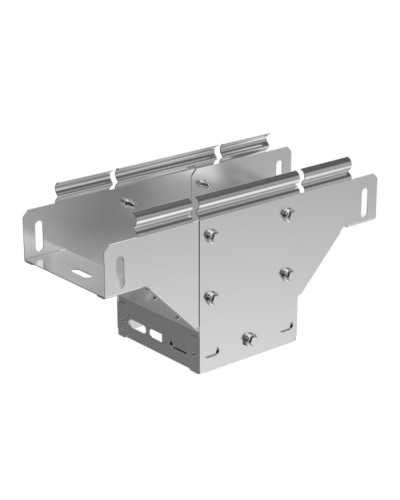 Ответвитель Т-образный вертикальный Стандарт INOX (AISI 304) 100х50 Промрукав (PR16.2718) в Кемерово Аксессуары для лотков Pintop.ru