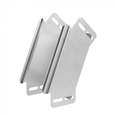 Угол вертикальный внешний 45 градусов Стандарт INOX (AISI 304) 100х80 Промрукав (PR16.2899)