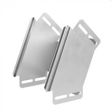 Угол вертикальный внешний 45 градусов Стандарт INOX (AISI 304) 150х100 Промрукав (PR16.2903)