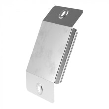 Крышка угла вертикального внешнего 45 градусов Стандарт INOX (AISI 304) 100 Промрукав (PR16.2920)