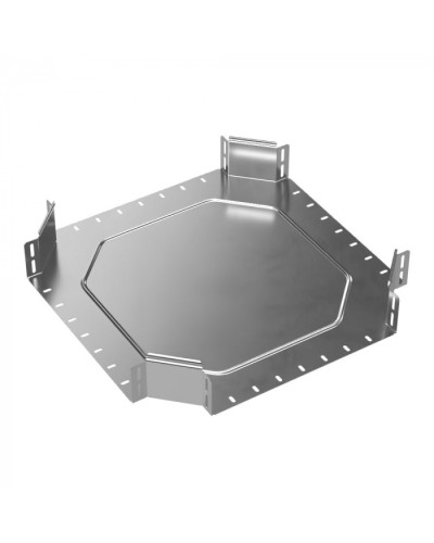 Ответвитель Х-образный Стандарт INOX (AISI 304) 400х100 Промрукав (PR16.3186) в Кемерово Аксессуары для лотков Pintop.ru