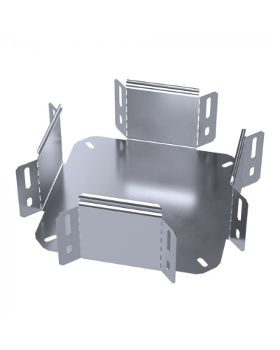 Ответвитель Х-образный Стандарт INOX (AISI 316) 100х100 Промрукав (PR16.3204) в Кемерово Аксессуары для лотков Pintop.ru