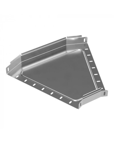 Угол горизонтальный 45 градусов Стандарт INOX (AISI 304) 400х50 Промрукав (PR16.3416) в Кемерово Аксессуары для лотков Pintop.ru