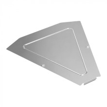 Крышка угла горизонтального 45 градусов Стандарт INOX (AISI 304) 600 Промрукав (PR16.3432)