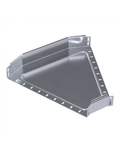 Угол горизонтальный 45 градусов Стандарт INOX (AISI 316) 500х80 Промрукав (PR16.3450) в Кемерово Аксессуары для лотков Pintop.ru