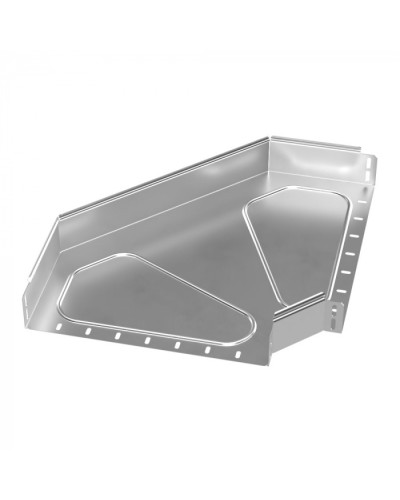 Угол горизонтальный 90 градусов Стандарт INOX (AISI 304) 400х80 Промрукав (PR16.3507) в Кемерово Аксессуары для лотков Pintop.ru