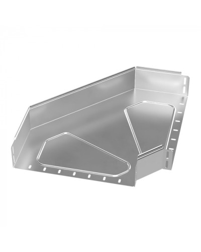 Угол горизонтальный 90 градусов Стандарт INOX (AISI 304) 400х100 Промрукав (PR16.3508) в Кемерово Аксессуары для лотков Pintop.ru