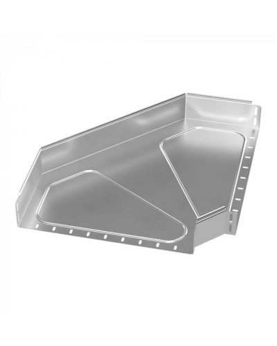 Угол горизонтальный 90 градусов Стандарт INOX (AISI 304) 500х100 Промрукав (PR16.3511) в Кемерово Аксессуары для лотков Pintop.ru