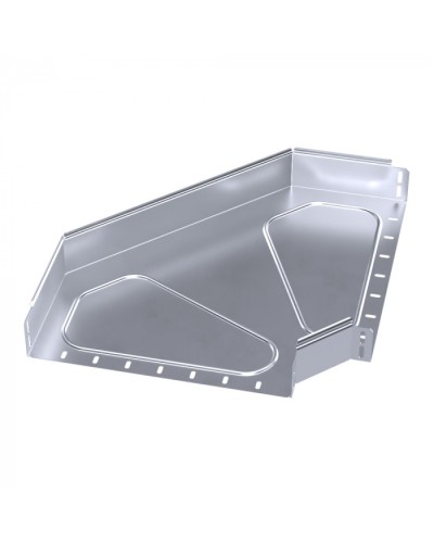 Угол горизонтальный 90 градусов Стандарт INOX (AISI 316) 400х80 Промрукав (PR16.3537) в Кемерово Аксессуары для лотков Pintop.ru