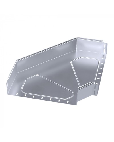 Угол горизонтальный 90 градусов Стандарт INOX (AISI 316) 400х100 Промрукав (PR16.3538) в Кемерово Аксессуары для лотков Pintop.ru