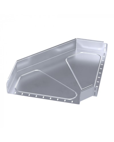 Угол горизонтальный 90 градусов Стандарт INOX (AISI 316) 500х100 Промрукав (PR16.3541) в Кемерово Аксессуары для лотков Pintop.ru