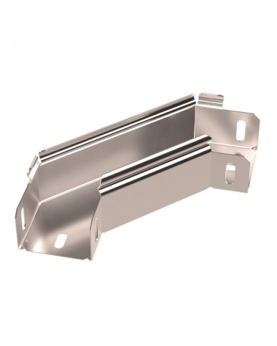 Угол горизонтальный 90 градусов Стандарт INOX (AISI 409) 50х50 Промрукав (PR16.3553) в Кемерово Аксессуары для лотков Pintop.ru