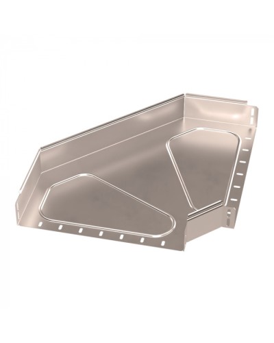 Угол горизонтальный 90 градусов Стандарт INOX (AISI 409) 400х80 Промрукав (PR16.3567) в Кемерово Аксессуары для лотков Pintop.ru