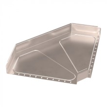 Угол горизонтальный 90 градусов Стандарт INOX (AISI 409) 600х100 Промрукав (PR16.3574)