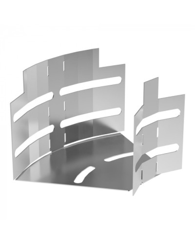 Угол горизонтальный изменяемый 0-45 градусов Стандарт INOX (AISI 304) 100х80 Промрукав (PR16.3585) в Кемерово Аксессуары для лотков Pintop.ru