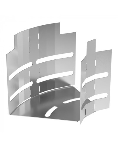 Угол горизонтальный изменяемый 0-45 градусов Стандарт INOX (AISI 304) 100х100 Промрукав (PR16.3586) в Кемерово Аксессуары для лотков Pintop.ru