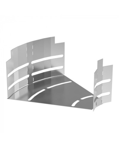Угол горизонтальный изменяемый 0-45 градусов Стандарт INOX (AISI 304) 200х100 Промрукав (PR16.3592) в Кемерово Аксессуары для лотков Pintop.ru