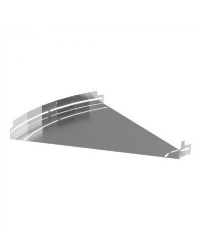 Угол горизонтальный изменяемый 0-45 градусов Стандарт INOX (AISI 304) 600х50 Промрукав (PR16.3602) в Кемерово Аксессуары для лотков Pintop.ru