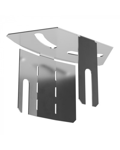 Крышка угла горизонтального изменяемого 0-45 градусов Стандарт INOX (AISI 304) 50 Промрукав (PR16.3605) в Кемерово Аксессуары для лотков Pintop.ru