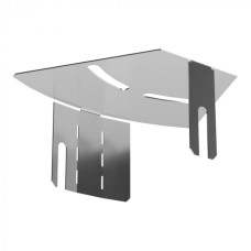 Крышка угла горизонтального изменяемого 0-45 градусов Стандарт INOX (AISI 304) 100 Промрукав (PR16.3606)