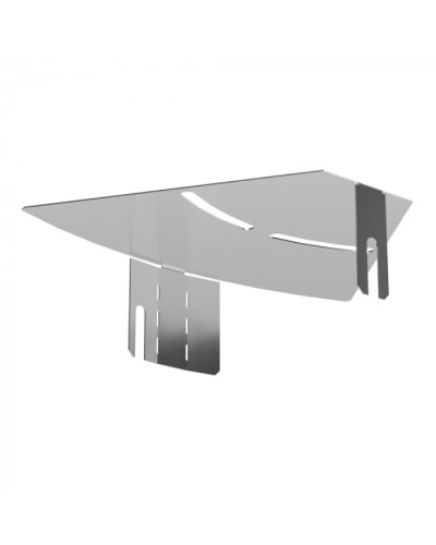 Крышка угла горизонтального изменяемого 0-45 градусов Стандарт INOX (AISI 304) 150 Промрукав (PR16.3607) в Кемерово Аксессуары для лотков Pintop.ru